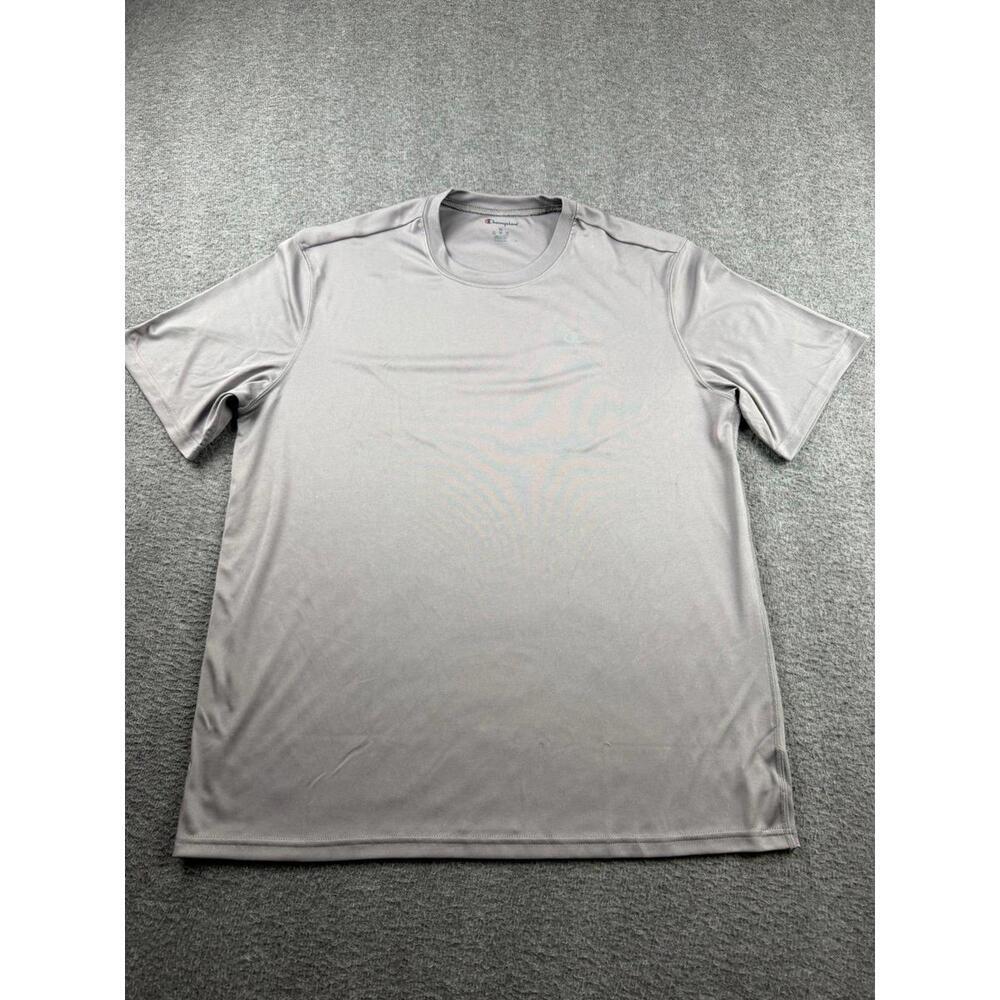 Champion Men's XL Gray Polyester Quick Dry Performance‎ Activewear Shirt